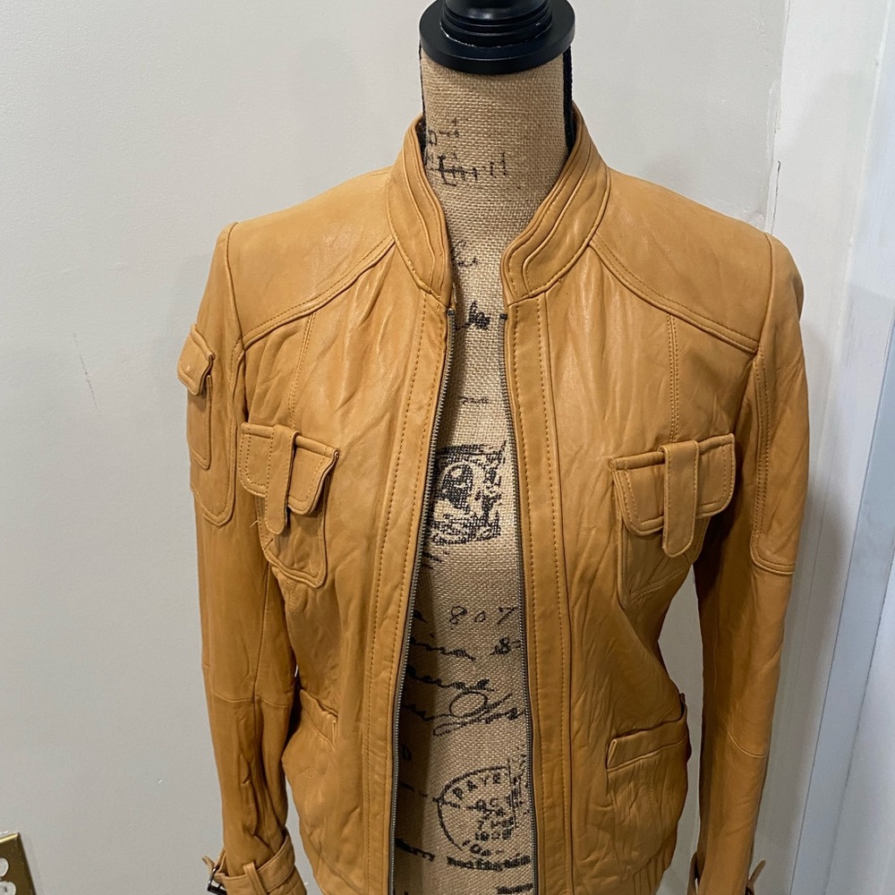 Leather Bomber jacket